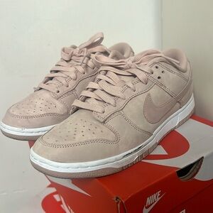Nike dunks pink oxford-white